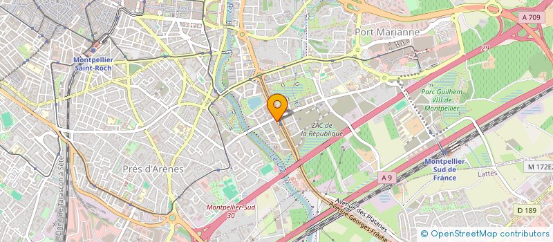 localisation de l'entreprise EXCELLERIA à MONTPELLIER