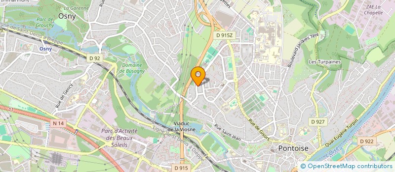 localisation de l'entreprise EXCELLFOOT ACADEMY  PONTOISE