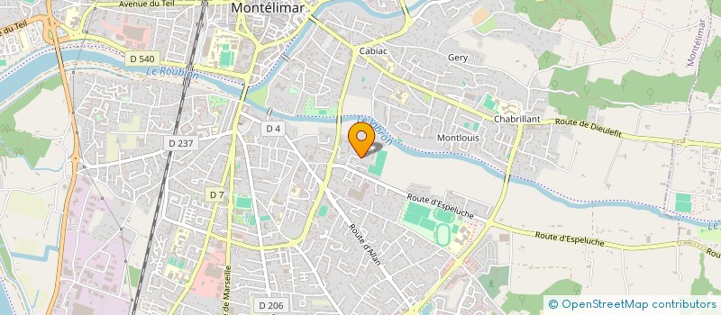 localisation de l'entreprise EXCELLIA à MONTELIMAR