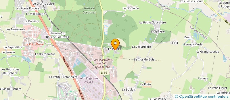 localisation de l'entreprise EXCELLIS FORMATION  VERN-SUR-SEICHE