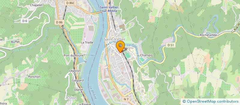 localisation de l'entreprise EXCELLIUM AUTOS à SAINT-VALLIER
