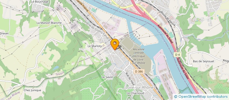 localisation de l'entreprise EXCELLIUM CONSTRUCTION  LOIRE-SUR-RHONE