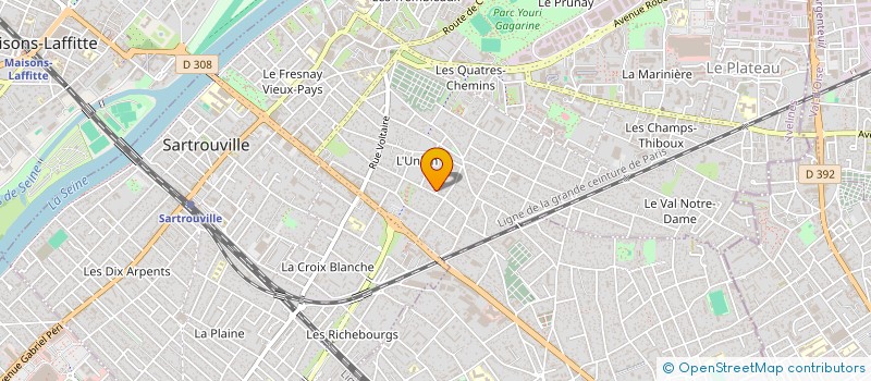 localisation de l'entreprise EXCELLIUM SI CONSULTING à SARTROUVILLE