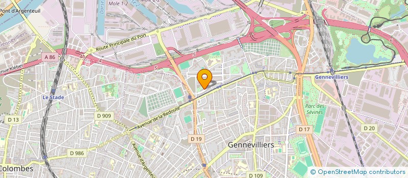 localisation de l'entreprise EXCELLIUM TECH ENERGY à GENNEVILLIERS