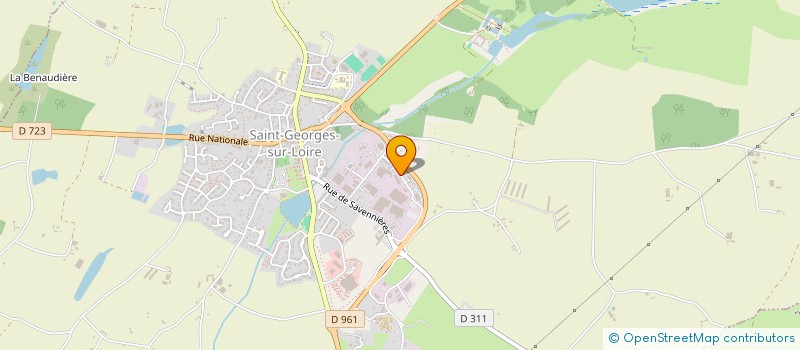 localisation de l'entreprise EXCELLIUM TRANSPORTS à SAINT-GEORGES-SUR-LOIRE