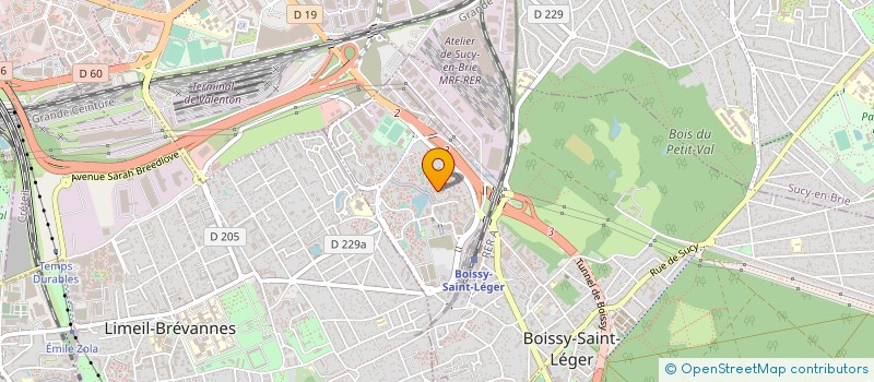 localisation de l'entreprise EXCELLYS à BOISSY-SAINT-LEGER