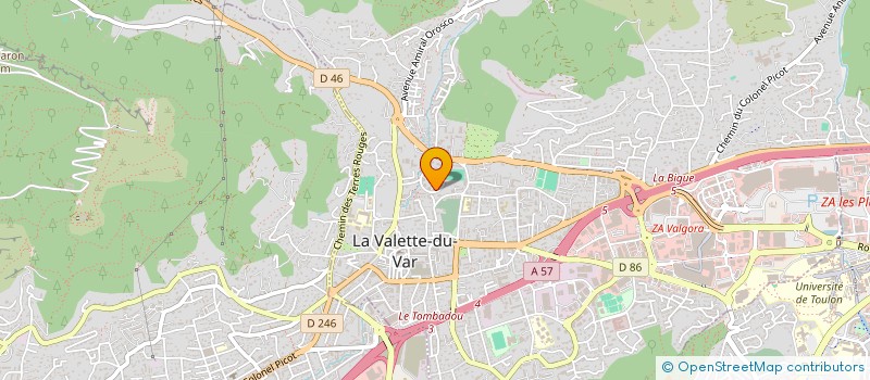 localisation de l'entreprise EXCELLYS à LA VALETTE-DU-VAR