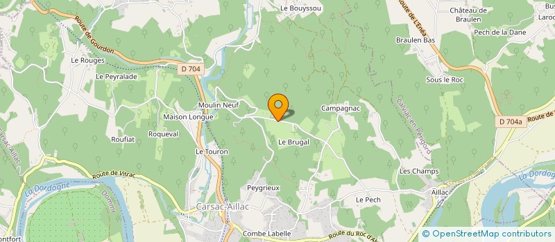 localisation de l'entreprise EXCELMA à SARLAT-LA-CANEDA