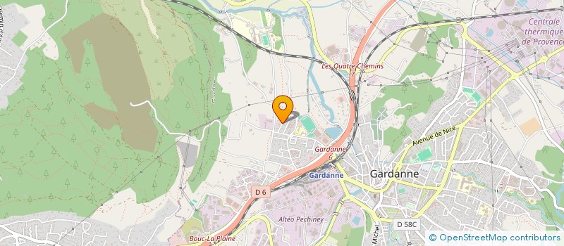 localisation de l'entreprise EXCELRENOVENERGIE  GARDANNE