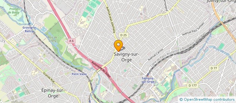 localisation de l'entreprise EXCELSIOR à SAVIGNY-SUR-ORGE