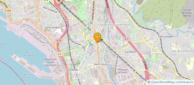 localisation de l'entreprise EXCELSIOR FORMATIONS à MARSEILLE