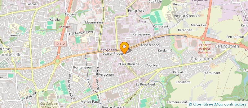 localisation de l'entreprise EXCELSIS à BREST