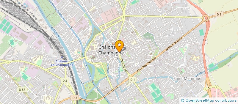 localisation de l'entreprise EXCELSIS à CHALONS-EN-CHAMPAGNE