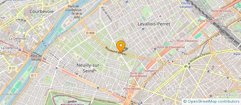 localisation de l'entreprise EXCEPT DESIGN à NEUILLY-SUR-SEINE