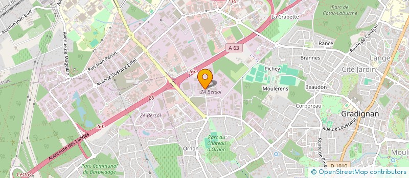 localisation de l'entreprise EXCEPTIO  GRADIGNAN