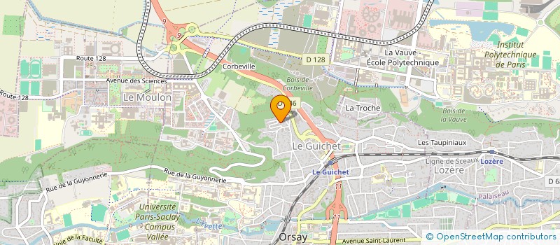 localisation de l'entreprise EXCEPTION à ORSAY
