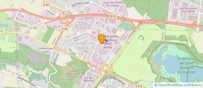 localisation de l'entreprise EXCILONE à ELANCOURT