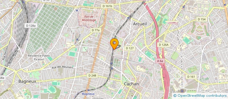 localisation de l'entreprise EXCILYS à ARCUEIL