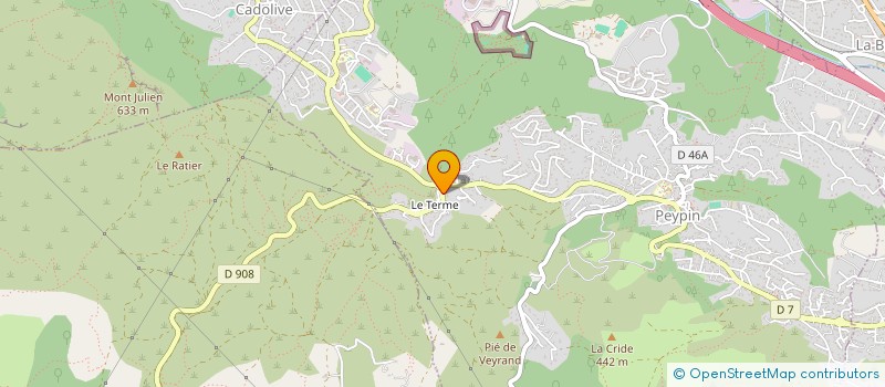 localisation de l'entreprise EXCLAM  PEYPIN