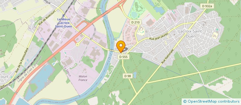 localisation de l'entreprise EXCLARARE  LACROIX-SAINT-OUEN