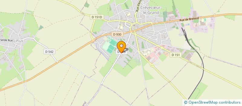 localisation de l'entreprise EXCLU IMMO  CREVECUR-LE-GRAND