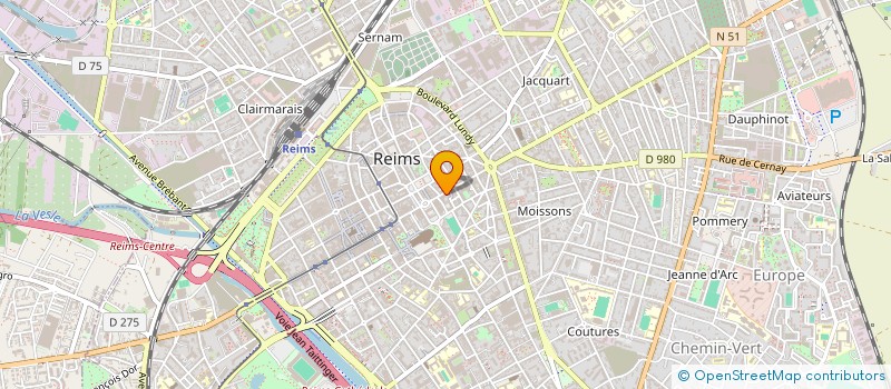 localisation de l'entreprise EXCLUSIF COIFFURE à REIMS