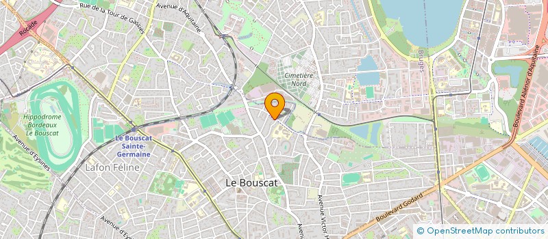 localisation de l'entreprise EXCLUSIF HABITAT  LE BOUSCAT