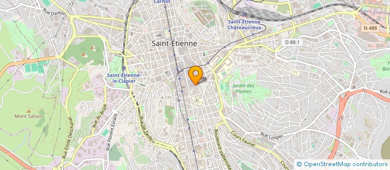 localisation de l'entreprise EXCLUSIV'AN à SAINT-ETIENNE