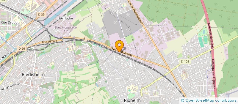 localisation de l'entreprise EXCLUSIV'AUTO à RIXHEIM
