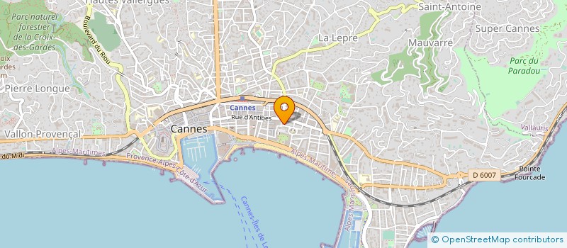 localisation de l'entreprise EXCLUSIVE AGENCY à CANNES