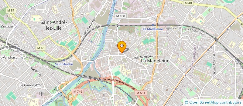 localisation de l'entreprise EXCLUSIVE AUTOMOBILE à LA MADELEINE