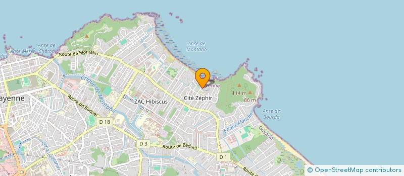 localisation de l'entreprise EXCLUSIVE CLASSIC EVENTS  CAYENNE