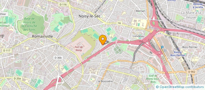 localisation de l'entreprise EXCLUSIVE HOLDING à NOISY-LE-SEC