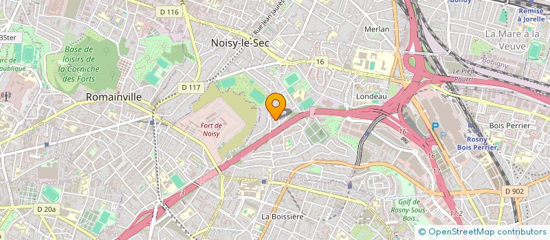localisation de l'entreprise EXCLUSIVE IMMO à NOISY-LE-SEC