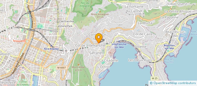 localisation de l'entreprise EXCLUSIVE RIVIERA DRIVER à VILLEFRANCHE-SUR-MER