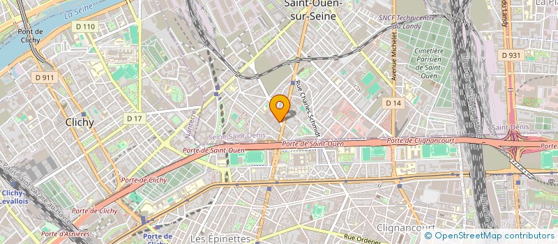 localisation de l'entreprise EXCLUSIVE TRAVEL REPRESENTAT SERVICE à SAINT-OUEN-SUR-SEINE