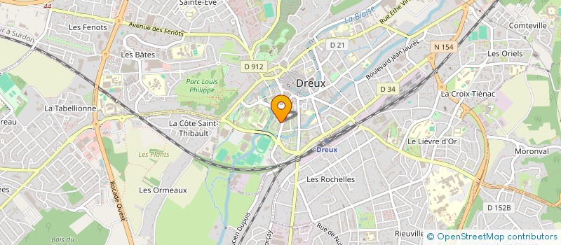localisation de l'entreprise EXCLUSIVITES PARTENAIRES à DREUX