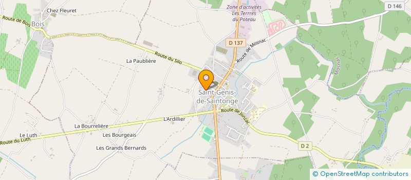 localisation de l'entreprise EXCO PATRIMOINE  SAINT-GENIS-DE-SAINTONGE