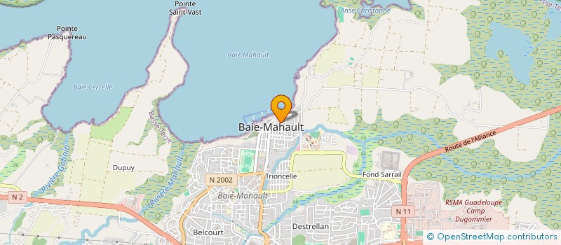 localisation de l'entreprise EXCOFI à BAIE-MAHAULT