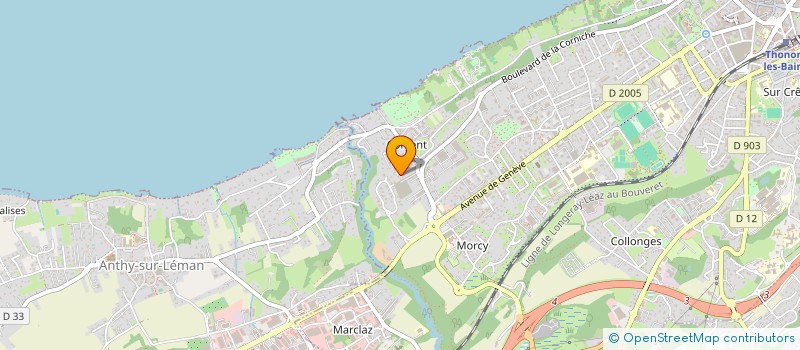 localisation de l'entreprise EXCOGITAS à THONON-LES-BAINS