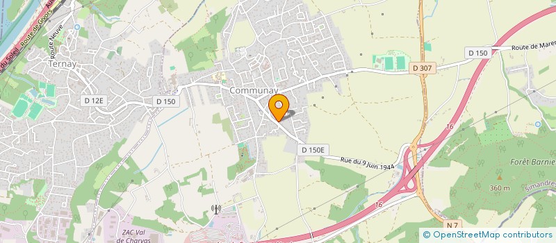 localisation de l'entreprise EXCOM  COMMUNAY