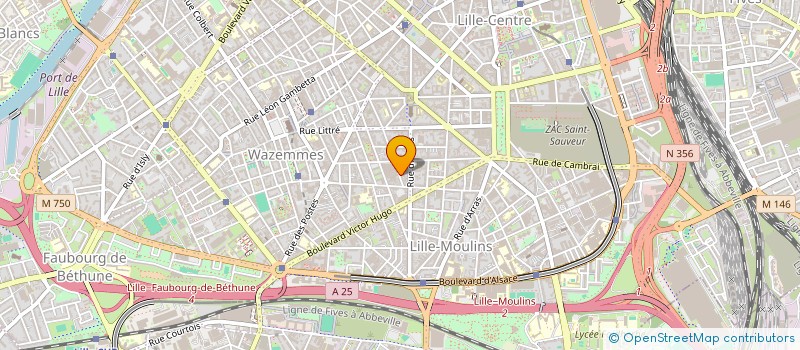 localisation de l'entreprise EXCOMUR  LILLE