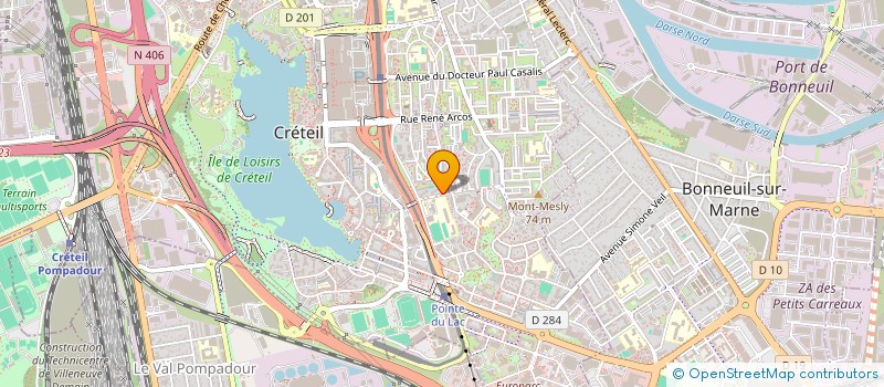 localisation de l'entreprise EXD  CRETEIL