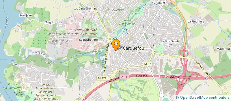 localisation de l'entreprise EXDEN EXPERTISE DEVELOPPEMENT NUTRITION à CARQUEFOU