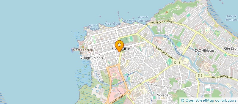 localisation de l'entreprise EXE à CAYENNE