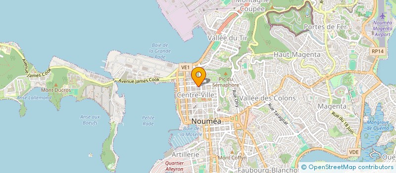 localisation de l'entreprise EXE FLUIDES à NOUMEA