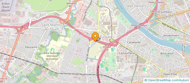 localisation de l'entreprise EXE TRIUM  TOULOUSE