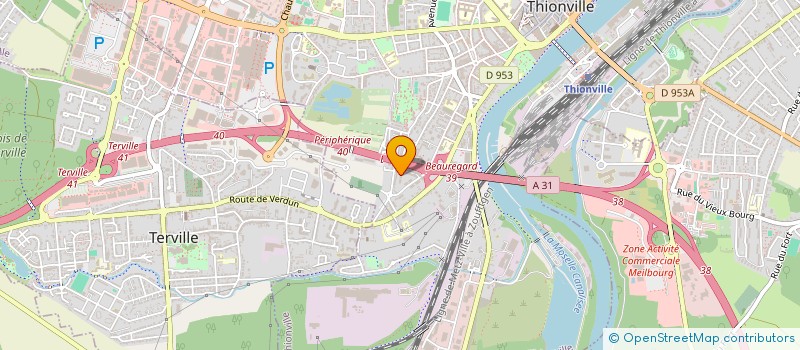 localisation de l'entreprise EXEANS à THIONVILLE