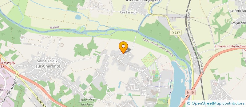 localisation de l'entreprise EXEBAT MALAFONT  SAINT-YRIEIX-SUR-CHARENTE