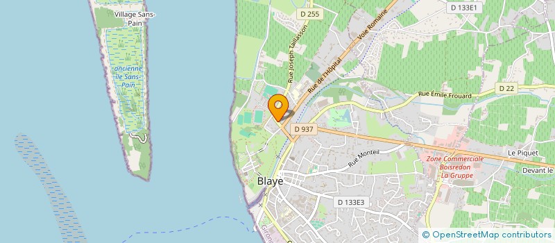 localisation de l'entreprise EXEBOYT à BLAYE